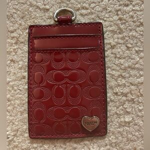 Coach Love Heart Bag Tag